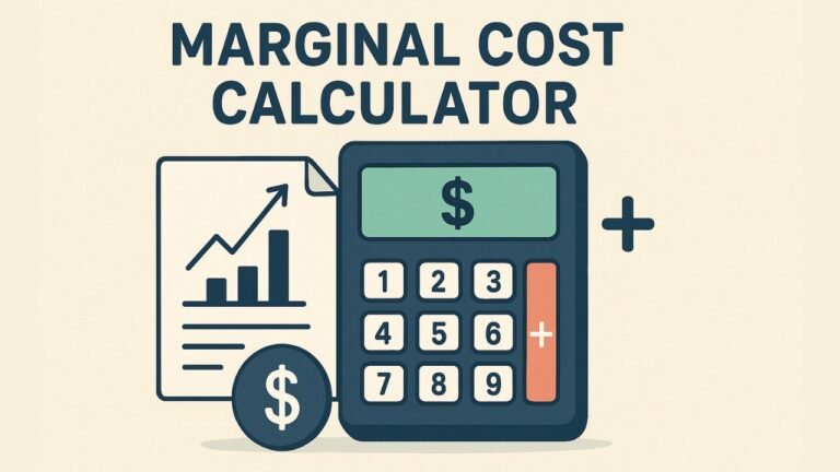 Kos Marginal Marginal Cost Calculator – Formula & Examples